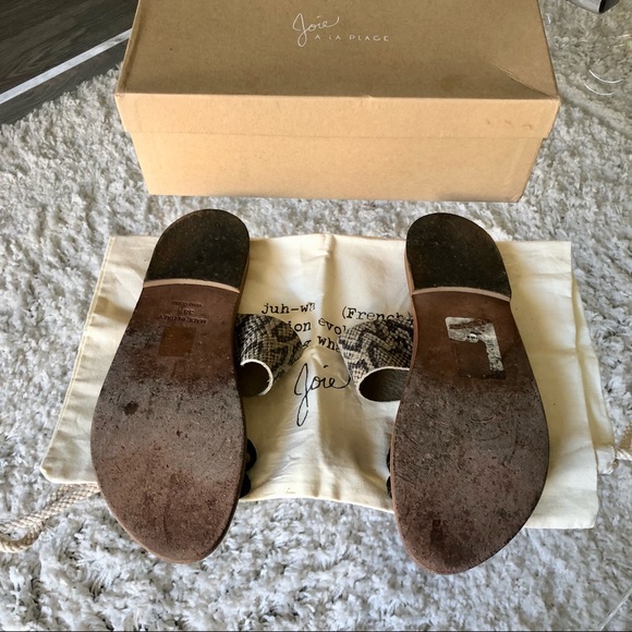 Joie Strappy Step In Sandals in size 38.5 - Picture 3 of 4
